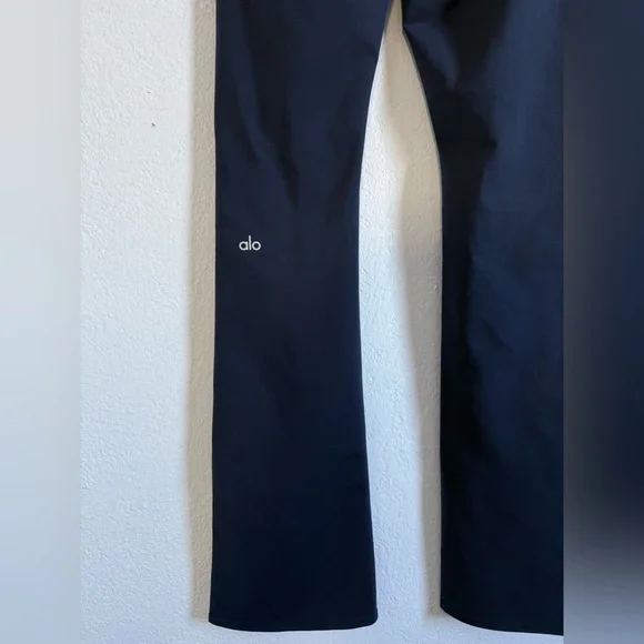 ALO Yoga Airbrush High-Waist Bootcut Flare Legging Navy Size XS - Picture 10 of 14
